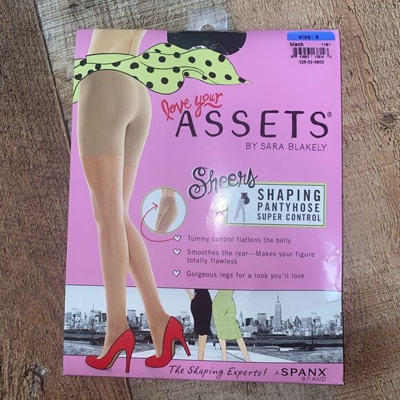 Love your assets by Sara Blakely sheer shaping panty hose super control spanx - Picture 2 of 6